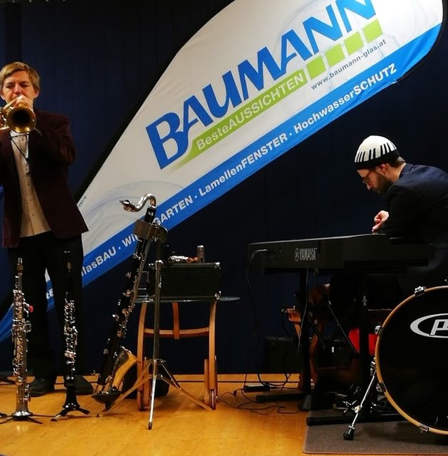 David Helbock`s Random/Control Trio live im KulturGlasHaus in Baumgartenberg mit Franz Baumann und Gottfried Kraft. | Foto: G.Kraft