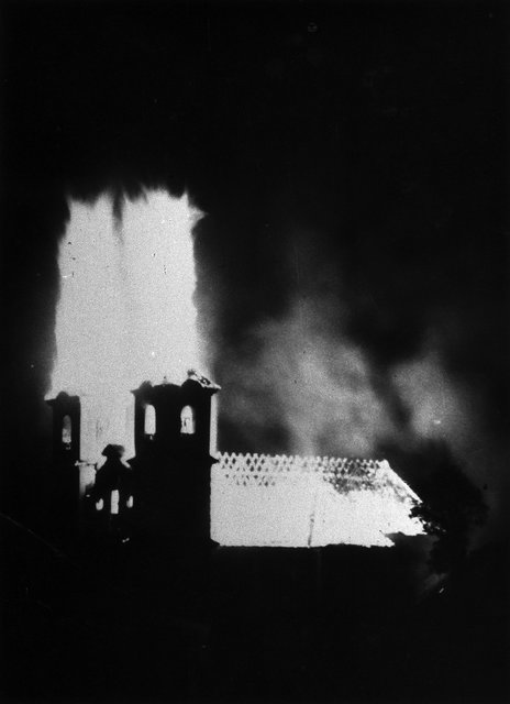 Brand der Kirche in Hopfgarten. | Foto: Gemeindearchiv