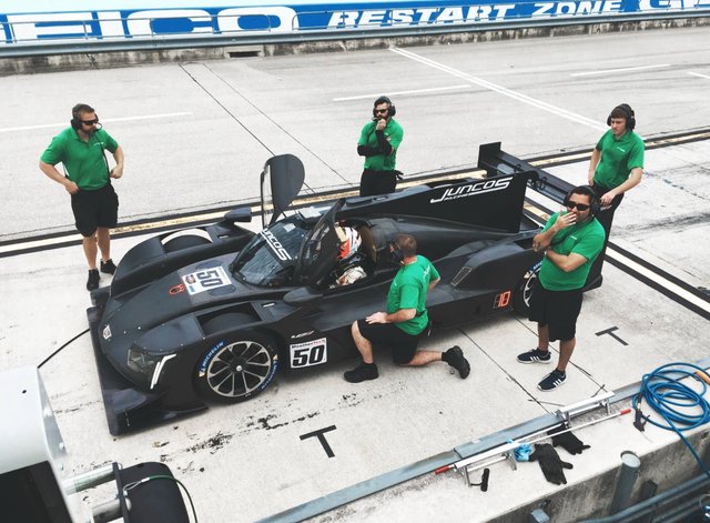 Der Cadillac DPI.VR aufgenommen bei den jüngsten Testfahrten in Homestead  Florida