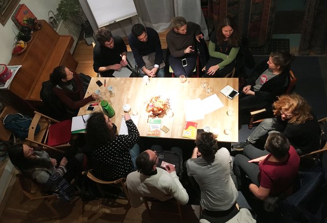 Das erste Vernetzungs- und Informationstreffen der FoodCoop Josefstadt am 6. Dezember. | Foto: Agenda Josefstadt