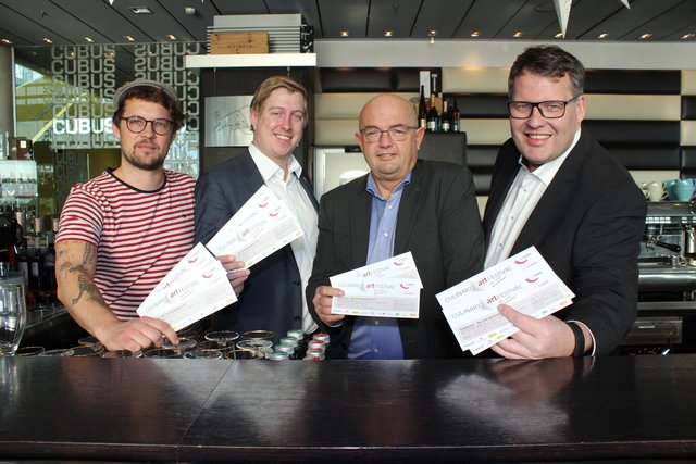 Muto-Restaurant-Chef Michael Steininger, Hotellerie-Fachgruppenobmann und hotspots-Obmann Michael Nell, Gastronomie-Fachgruppenobmann-Stv. Gerold Royda und Gastronomie-Fachgruppenobmann Thomas Mayr-Stockinger (v. l.). | Foto: WKOÖ-RG