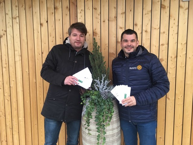 Gerhard Löffler vom Sozialarbeitsreferat der BH Voitsberg und Wolfgang Binder vom Rotaryclub Voitsberg-Köflach | Foto: KK