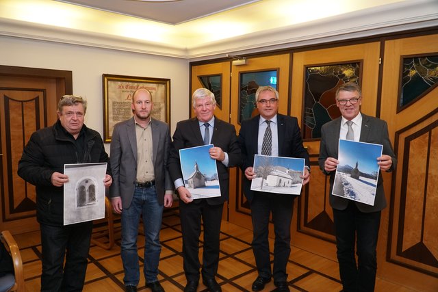Vinzenz Knapp, Christian Müller, Franz Neuner, Paul Barbist und Hansjörg Fuchs (v.l.) treiben das Projekt gemeinsam voran. | Foto: Reichel