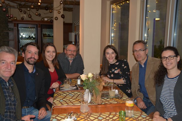 Telfer Grüne (v.li.): Hubert Weiler-Auer, Christoph Walch, Julia Waldhart, Gert Windisch, Theresa Braun, Klaus Waldeck, Lena Burgstaller.