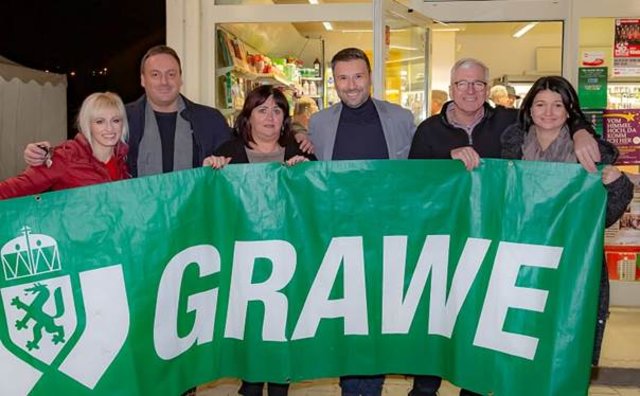 Die Grawe Rosental mit Hannes Freiheim und Bruno Bäck half spontan mit einer namhaften Spende.