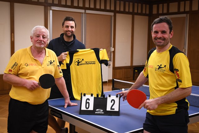 Am Foto (von links nach rechts): Helmut Pokorny, Martin Sturc und Reinhard Pleßl | Foto: Sektion Tischtennis