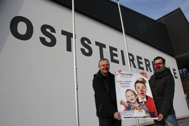 Die Vereinsobmänner Werner Ertl vom Sparverein Roma und Matthias Wilhelm von KulmX Bewegung &amp; Sport haben sich zusammengetan und veranstalten am 31.12.2018 gemeinsam den 1. Pischelsdorfer ROTE NASEN LAUF.  | Foto: Martina Eisner