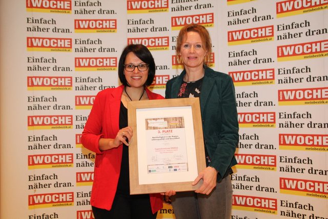 Monika Lackner und Silvia Göritzer bei der Verleihung des Reigonalitätspreises | Foto: Lackner