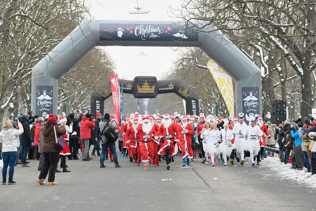 1300 Läufer nahmen am zweiten Christmas Run teil. | Foto: Leo Hagen