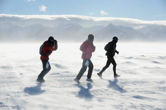Impressionen vom 'Antarctic Ice Marathon'
