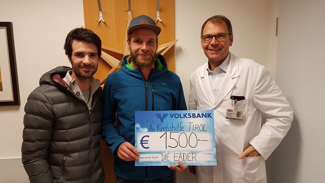 Martin Jehle, Manuel Griesser( beide Eader) Primar Ewald Wöll (v.l)