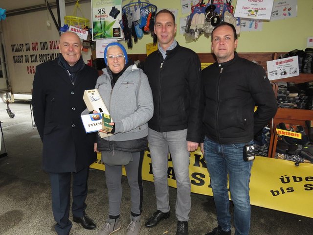 Bürgermeister LAbg. Georg Rosner, Anna Schwind, Klaus Guger und Christian Resch (v.l.)