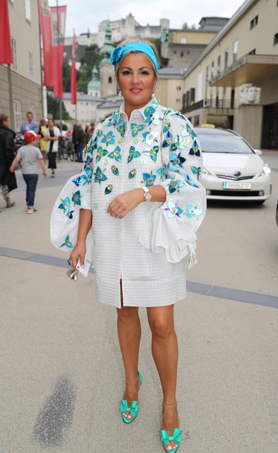 Opernsängerin Anna Netrebko bei den Festspielen  | Foto: Franz Neumayr