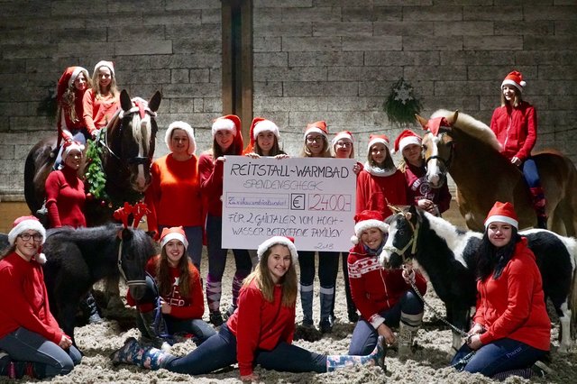 Weihnachtsteam im Reitstall