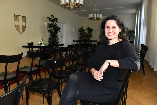 Für Bezirkschefin Veronika Mickel-Göttfert (ÖVP) war 2018 vor allem der Trauungssaal ein großes Thema.