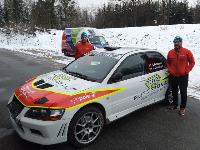 Severin Katzensteiner (r.) und Hannes Gründlinger wollen bei der Jännerrallye von Anfang an Gas geben. | Foto: Privat