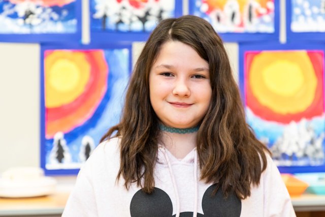 Laura, 10: "Meine Familie und mein Hamster sollen gesund sein." | Foto: J. Konstantinov