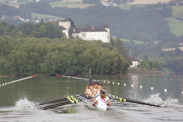 In Linz-Ottensheim wird 2019 um Gold gerudert.