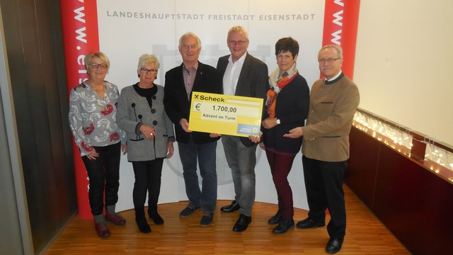 vlnr: Sylvia Bronkhorst, Evelyne Handler, Hans Skarits, Thomas Steiner, Waltraud Bachmaier, Gerhard Spatzierer  | Foto: Lions Club Eisenstadt