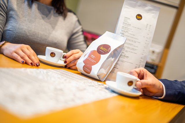 Eine neue Kaffeekarte gibts ab sofort auch.