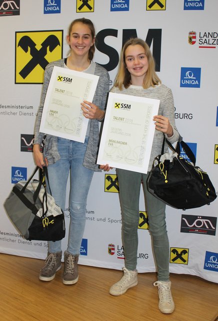 Hauer Lea und Mühlbacher Eva gehören zu den besten Sportlern.