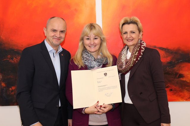 Karin Vukman-Artner (mitte): Neue Leiterin der Abteilung Minderheitenschulwesen | Foto: LSR