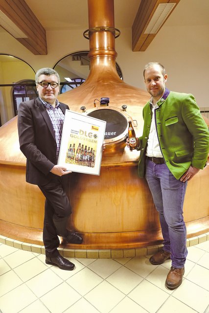 "Brauerei Murau"-Geschäftsführer Josef Rieberer mit Brauführer Michael Göpfart.