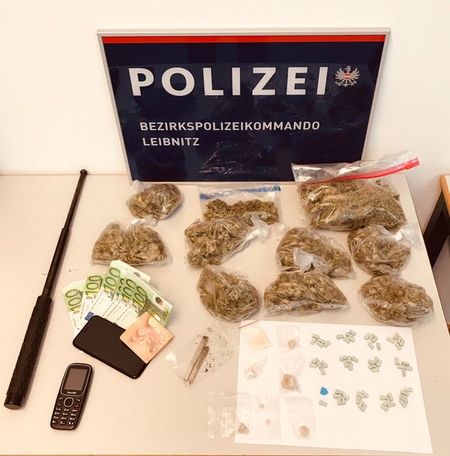 Die sichergestellten Gegenstände.
