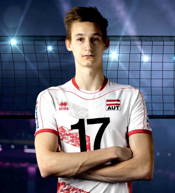 Als Mittelblocker im Volleyball-Nationalteam im Einsatz: der Waidhofner Mathäus Jurkovics | Foto: ÖVV