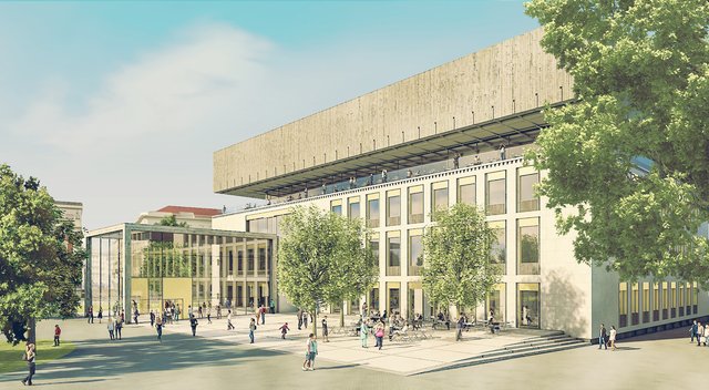 Eine Vorschau: So soll das neu umgebaute Wien Museum künftig aussehen.