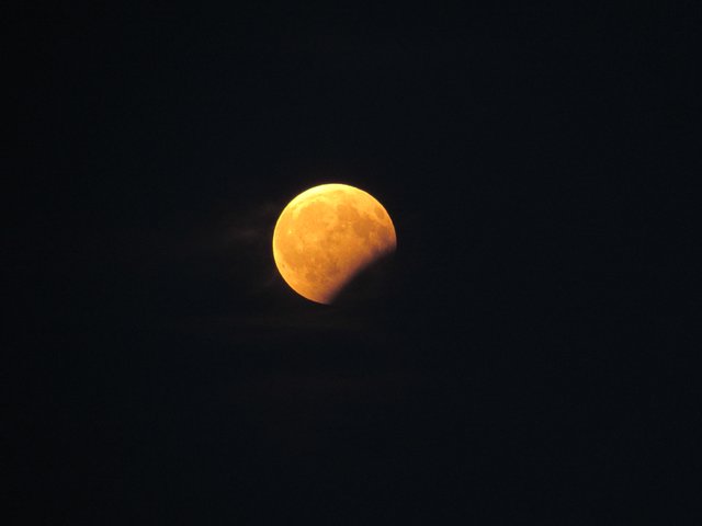 07.08.2017 partielle Mondfinsternis vom Erdberger Steg aus beobachtet
