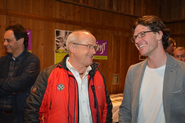 Helmut Knabl, GR Imst, mit Mountainbiker Guido Thaler