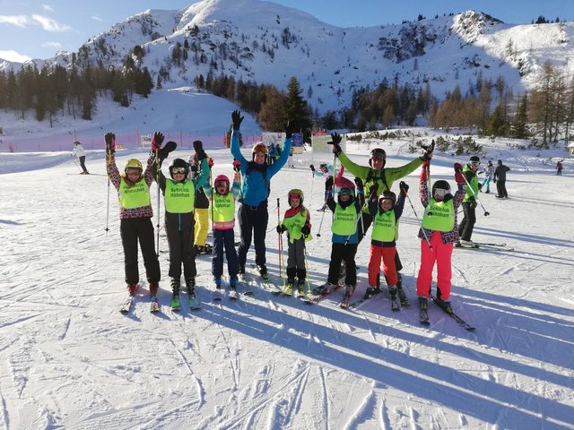 Die Kids hatten sichtlich Spaß am zweitägigen Schikurs und machten tolle Fortschritte. | Foto: ASVÖ SC Höhnhart