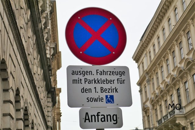 Anrainerparken, Anwohnerparken, mit Parkaufkleber, Graz
