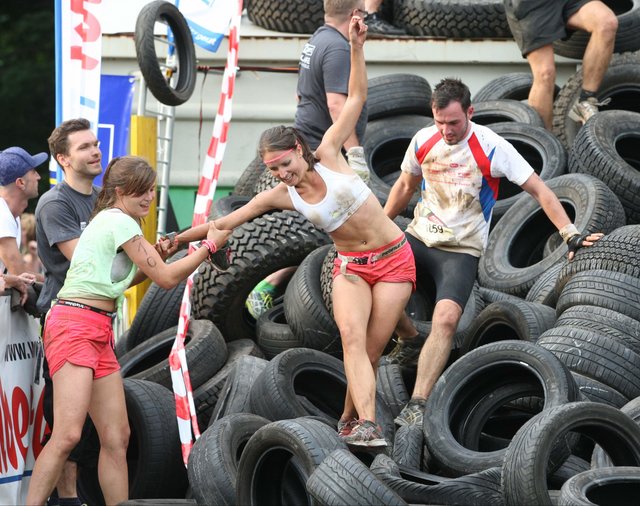Beim "Linzathlon" ist auch Teamgeist gefragt. | Foto: GEPA