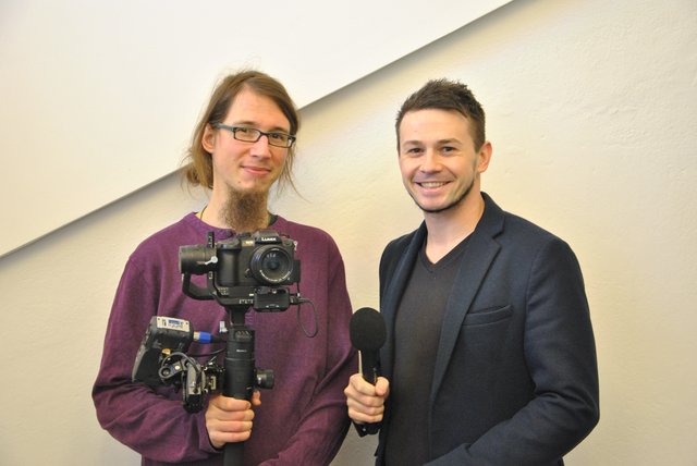 Christian Pfabigan und Christoph Mayer sind der österreichische Teil des Projektteams. | Foto: Waldviertel Akademie