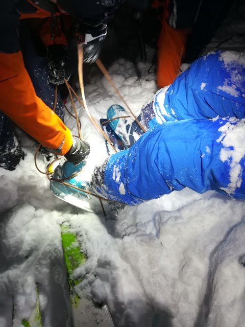 Für den 41-jährigen Polen hieß es Skischuhe statt Snowboard auf dem Rückweg.