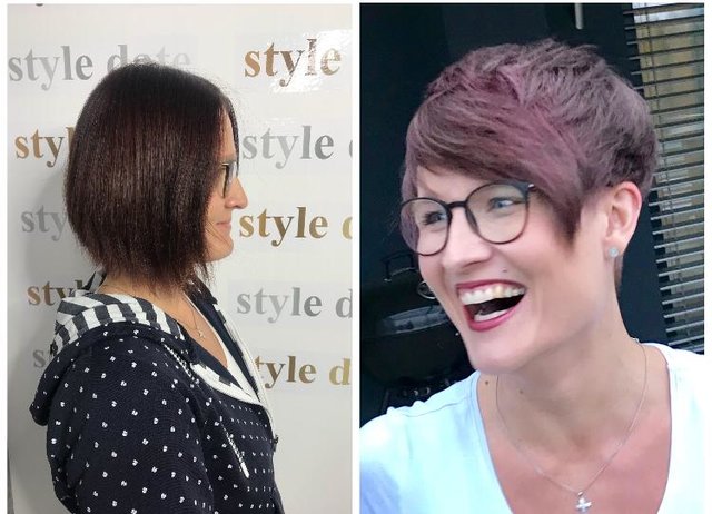 Victoria Fischbauer vor und nach dem Styling im "Style Date" von Bernadette Max in Taiskirchen. | Foto: Foto: Style Date