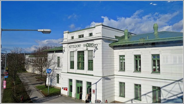 Bahnhof Wien Hütteldorf-Hacking.
Ein Otto-Wagner-Bau