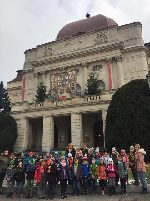 Die beiden zweiten Klassen der VS Leoben-Leitendorf  nahmen mit Begeisterung am Tanzworkshop in der Oper Graz teil. | Foto: KK