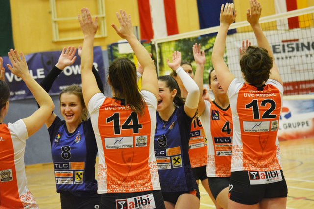 Freut sich über den Doppelsieg: Die Damenmannschaft der SG VBC Weiz/VC Passail