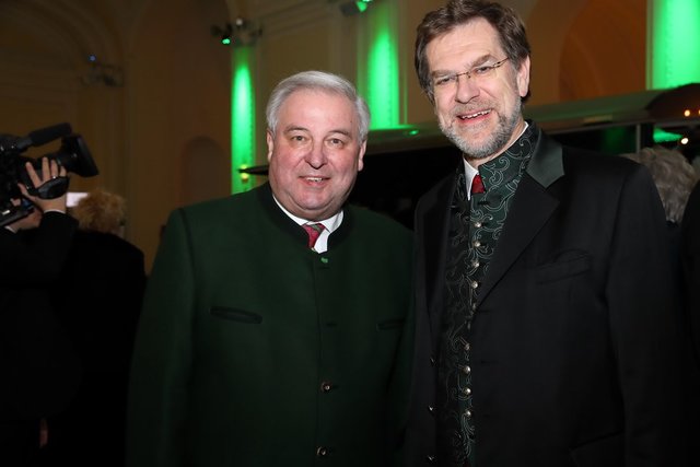 Zwei Steirer: Hermann Schützenhöfer (l.) und Andreas Zakostelsky | Foto: Katharina Schiffl