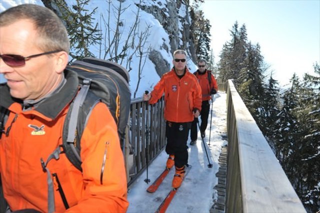 Die Lawinenwarnkommission der Stadt Salzburg warnt vor Skitouren auf den Gaisberg. 