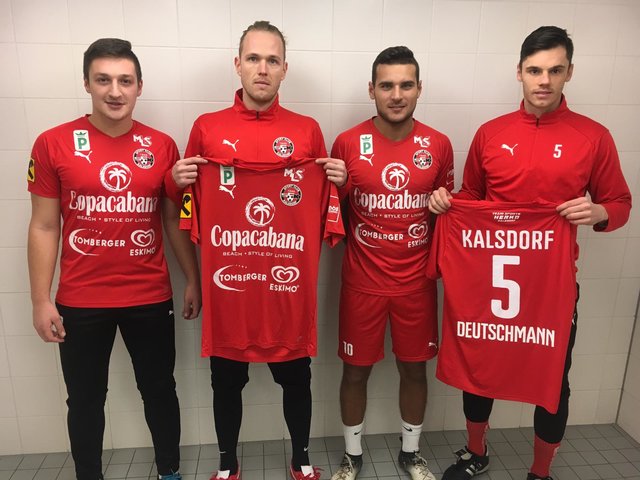 Neu beim SC Kalsdorf: Semin Omerovic (21), Dominik Pürcher (30), Daniel Vujcic (23) und Christian Deutschmann (29, von links).