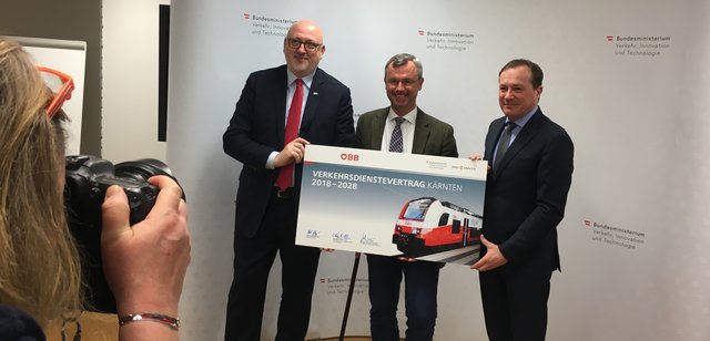 Land Kärnten und Bund ziehen bei öffentlichem Schienenverkehr an einem Strang | Foto: Büro LR Zafoschnig