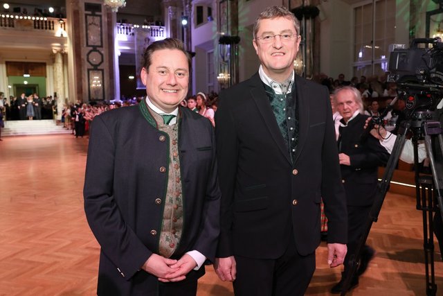 Hereinspaziert: Kurt Egger (l., Wirtschaftsbund) und Franz Tonner (Bauernbund) | Foto: Katharina Schiffl