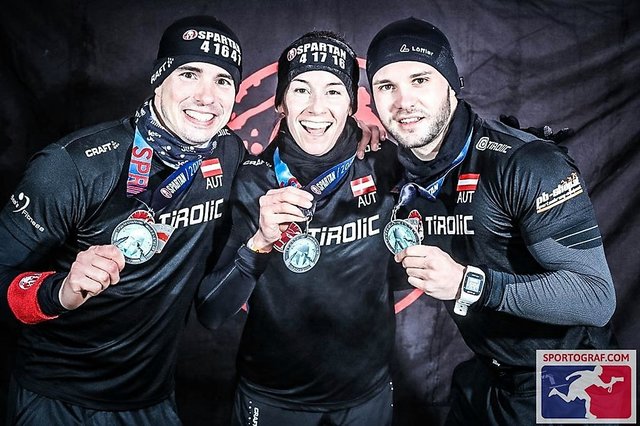 Das "CRAFT TIROliC TEAM" - erfolgreich in Zell am See (von li.) Andreas Schwaighofer, Petra Schmidberger und Christoph Hörfarter. | Foto: Sportograf