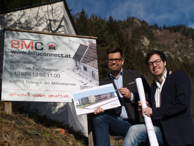 Bilden ein neues motiviertes Team: Christian Faschauner und Daniel Pereira-Arnstein (v.li.) | Foto: BMC Bauconnect GmbH