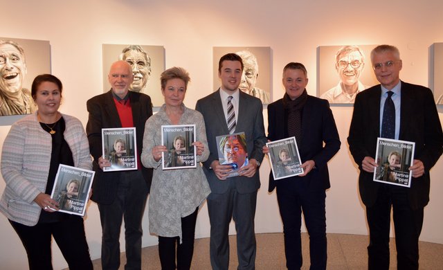 Museumsleiterin Susanne Leitner-Böchzelt, Gotthard Fellerer, Martina Pippal, Johannes Gsaxner, Gerhard Samberger, Wolfgang Domian (v.l.)