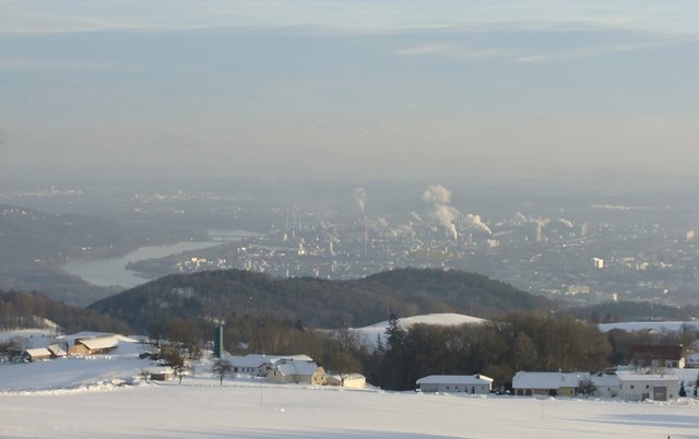 Blick auf Linz und die Donau